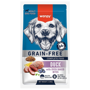 غذا خشک سگ بالغ ونپی مدل GRAIN FREE طعم اردک وزن 1.5 کیلوگرم