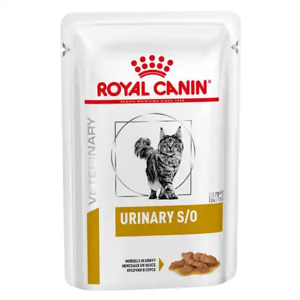 پوچ گربه رویال کنین مدل Urinary S/O مناسب دستگاه ادراری وزن 85 گرم