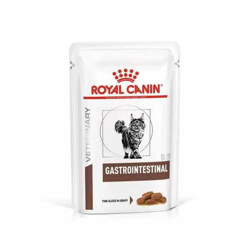 غذای پوچ گربه رویال کنین مدل Gastrointestinal وزن 85 گرم بسته 12 عددی
