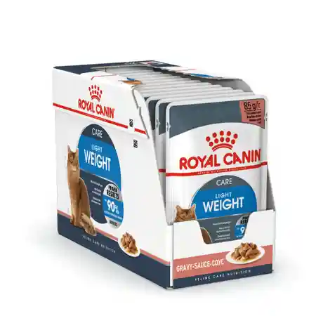 پوچ گربه رویال کنین مدل LIGHT WEIGHT CARE وزن 85 گرم بسته 12 عددی
