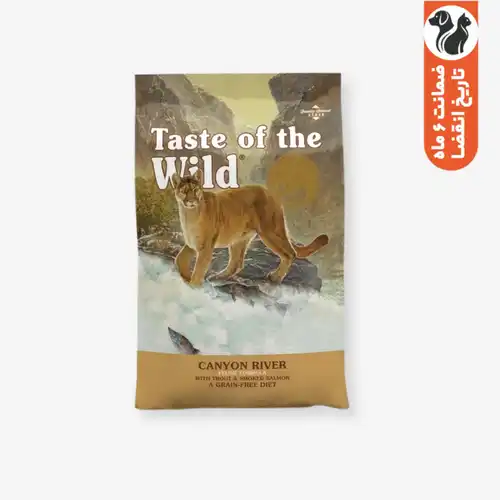 غذای خشک گربه تیست آف ویلد مدل Canyon River Feline Recipe طعم قزل آلا و سالمون وزن 2 کیلوگرم