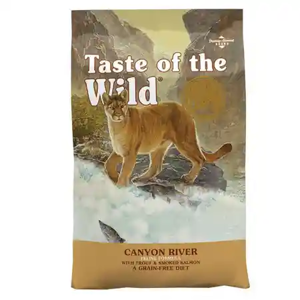 غذای خشک گربه تیست آف ویلد مدل Canyon River Feline Recipe طعم قزل آلا و سالمون وزن 2 کیلوگرم