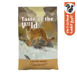 غذای خشک گربه تیست آف ویلد مدل Canyon River Feline Recipe طعم قزل آلا و سالمون وزن 2 کیلوگرم