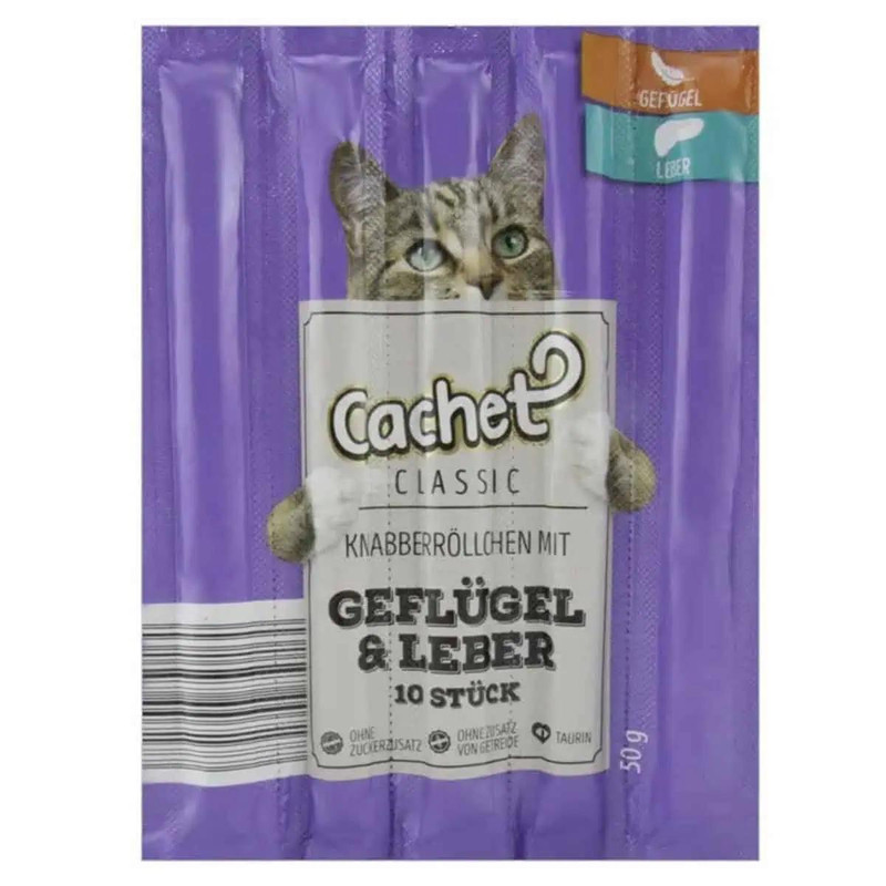 اسنک تشویقی گربه کچت مدل New Geflugel And Leber بسته 5 عددی