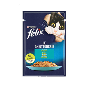 پوچ گربه بالغ فلیکس مدل The Delicacies طعم ماهی تن بسته 26 عددی