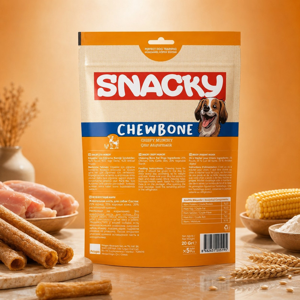 تشویقی سگ اسنکی مدل Chewbone Crispy Munchy طعم مرغ 100 گرم