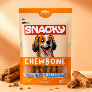 تشویقی سگ اسنکی مدل Chewbone Crispy Munchy طعم مرغ 100 گرم