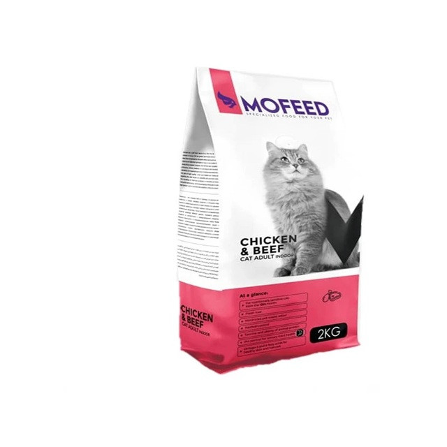 غذا خشک گربه بالغ مفید مدل بیف و فیش و مولتی کالر طعم مرغ و ماهی و گوشت وزن 6000 گرم مجموعه 3 عددی