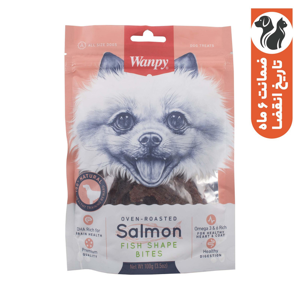 تشویقی ونپی مدل Salmon Fish Shape Bites با طعم ماهی سالمون وزن 100 گرم