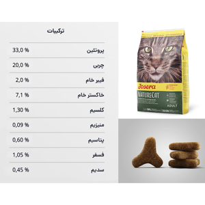 غذای خشک گربه جوسرا مدل NatureCat مناسب سلامت مجاری ادراری وزن 2 کیلوگرم