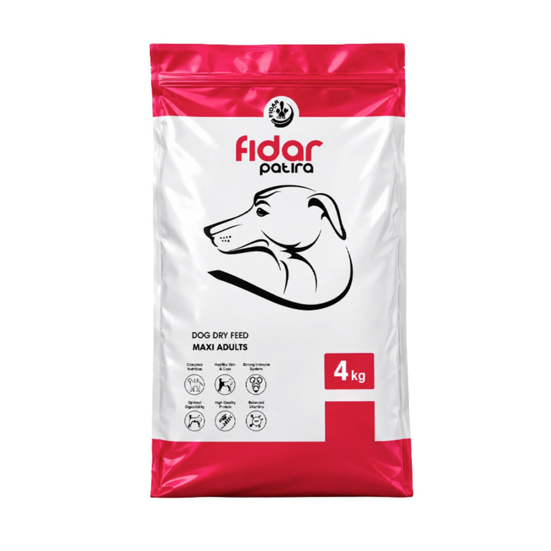 غذای خشک سگ بالغ فیدار پاتیرا مدل Maxi Adult وزن 4 کیلوگرم