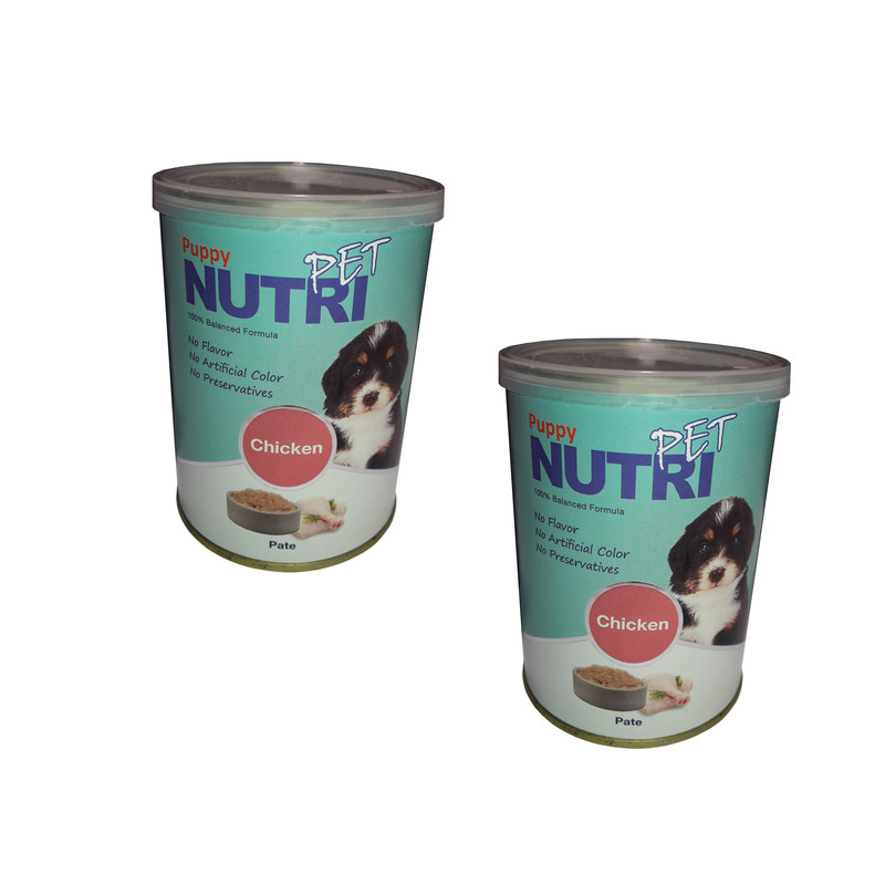 کنسرو غذای سگ نوتری پت مدل Puppy Chicken Pate وزن 850 گرم مجموعه 2 عددی