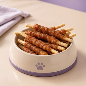 تشویقی سگ اسنکی مدل Chewbone Wrapped Munchy Stick با طعم اردک بسته 10 عددی وزن 120 گرم