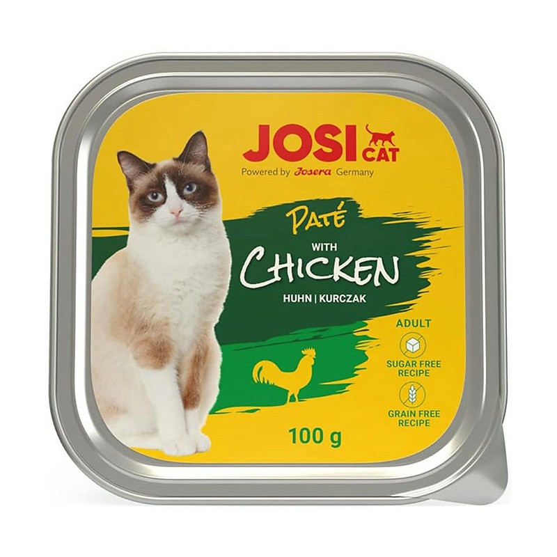 غذای گربه جوسرا مدل Chicken Pate با طعم مرغ وزن ۱۰۰ گرم