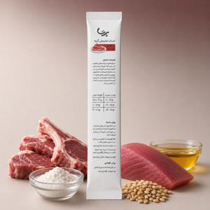 بستنی گربه پرسا مدل Creamy طعم گوشت بره وزن 20 گرم