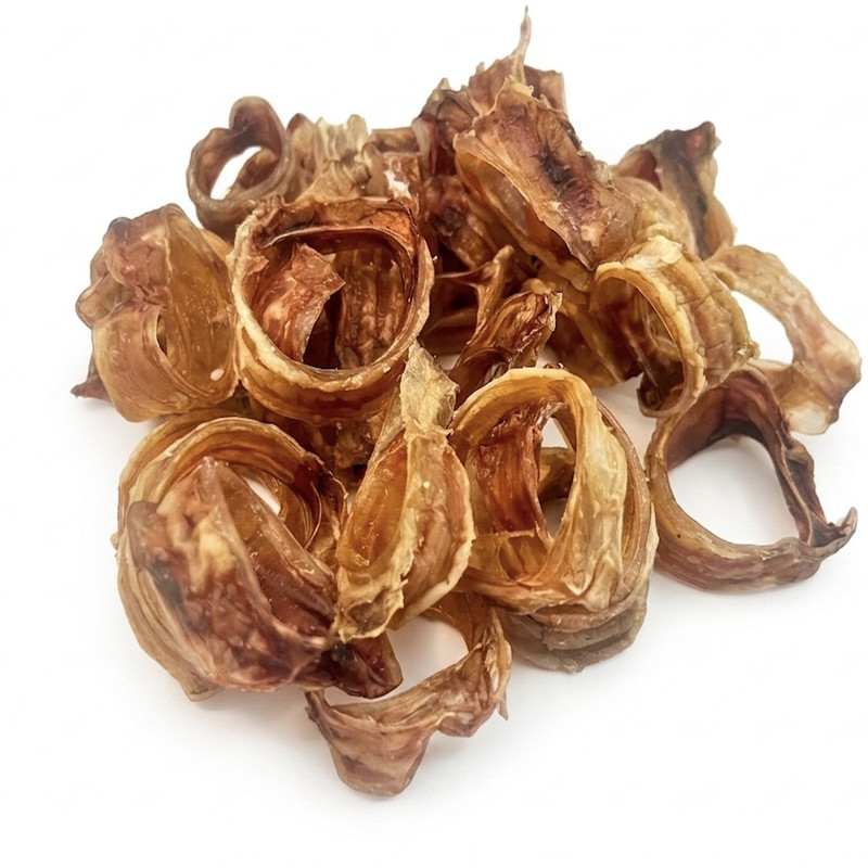 تشویقی سگ نیکیتا مدل نای حلقه ای گوساله Beef Trachea وزن ۱۰۰ گرم