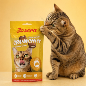 تشویقی گربه جوسرا مدل Crunchies طعم پنیری وزن 60 گرم