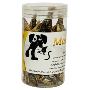 تشویقی سگ و گربه ماردین مدل ماهی کلیکا طعم ماهی وزن 80 گرم بسته 25 عددی