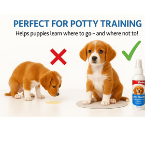 قطره توله سگ بایولاین مدل تعلیم ادرار Puppy Training Spray حجم 120 میلی‌لیتر