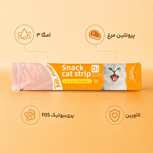 بستنی گربه مستر پیبادی مدل cream با طعم مرغ و امگا 3 وزن 15 گرم