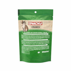 تشویقی گربه اسنکی مدل Hairball Control Crunch طعم مرغ وزن 60 گرم