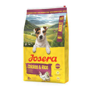غذای خشک سگ بالغ نژاد کوچک جوسرا مدل Miniwell مناسب سلامت دندان با طعم مرغ و برنج وزن 10 کیلوگرم