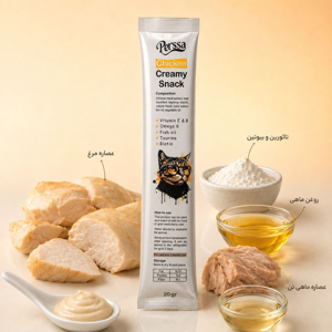 بستنی گربه پرسا مدل Creamy طعم مرغ وزن 20 گرم