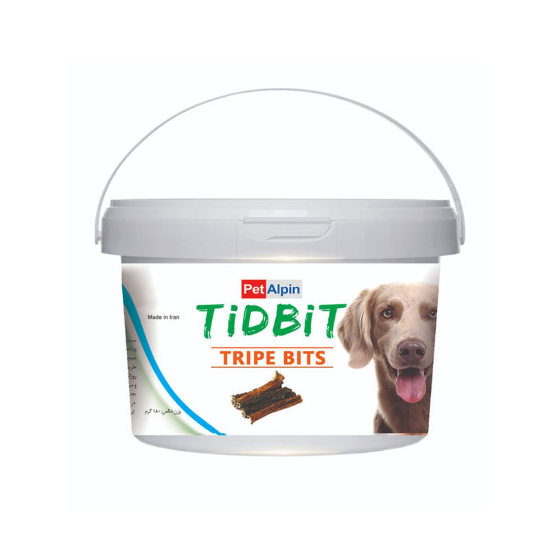 غذای تشویقی سگ تیدبیت مدل TRIPE BITS وزن 180 گرم