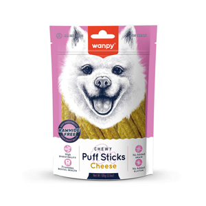 تشویقی سگ ونپی مدل Chewy Puff Stick طعم مرغ وزن 100 گرم