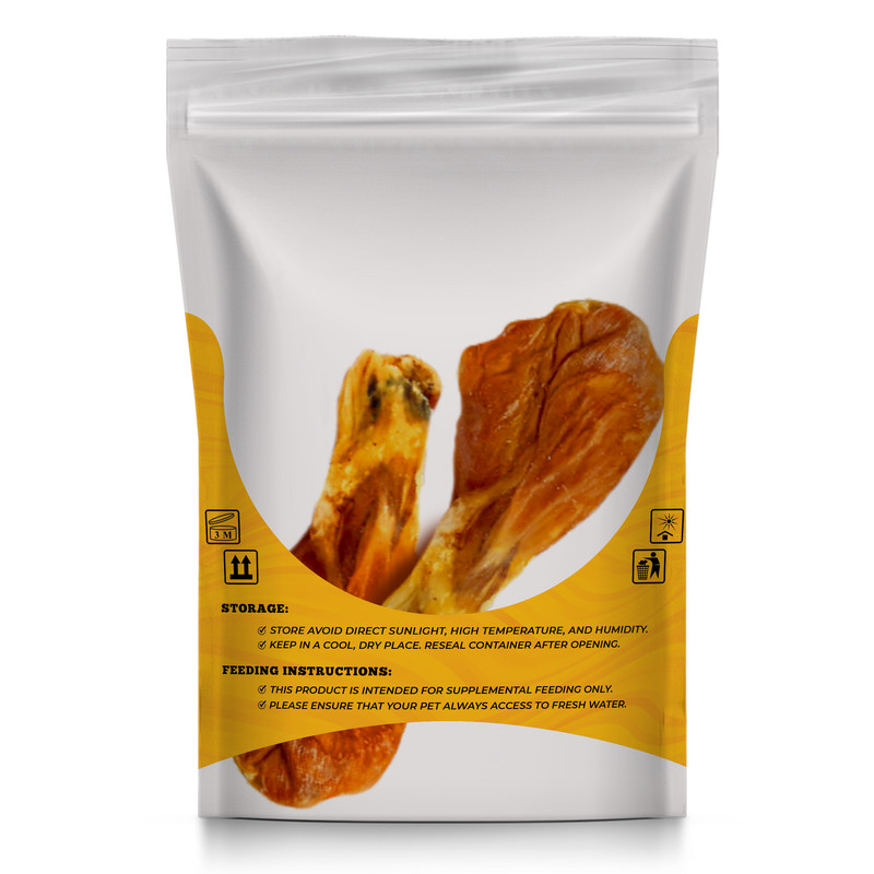 تشویقی سگ لوریتا مدل DRIED CHICKEN LEGS وزن 60 گرم