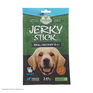 غذای تشویقی ووجی برند مدل Jerky Stick Milky 905817 کد 1529 وزن 70 گرم