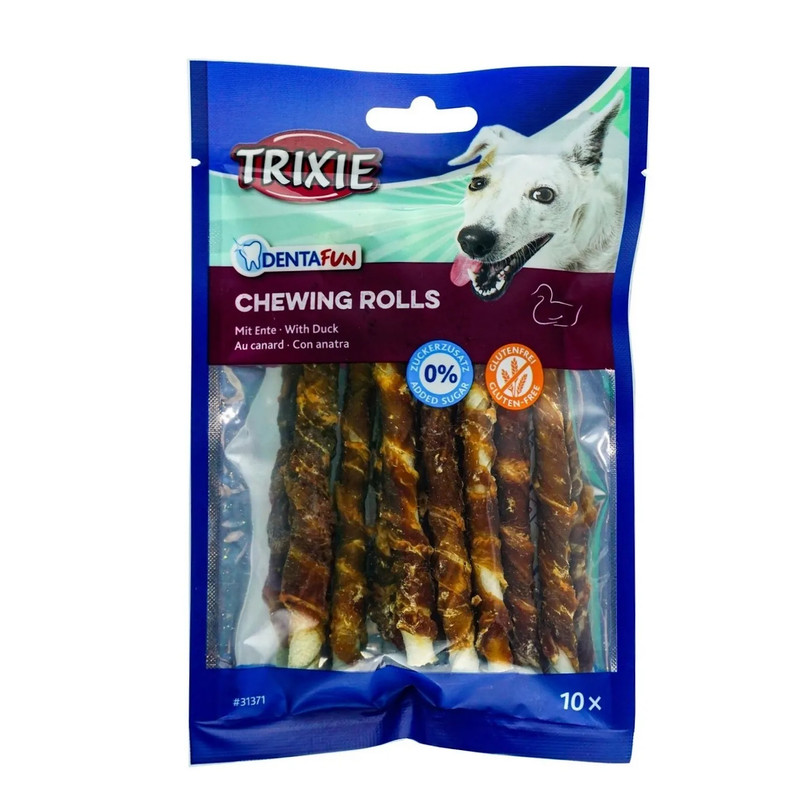 تشویقی سگ تریکسی مدل chewing rolls وزن 80 گرم