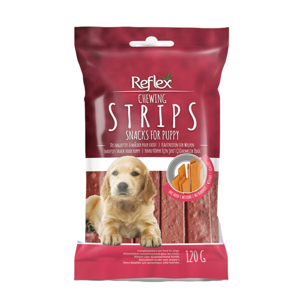 تشویقی سگ رفلکس مدل Chewing Beef Strips وزن 120 گرم
