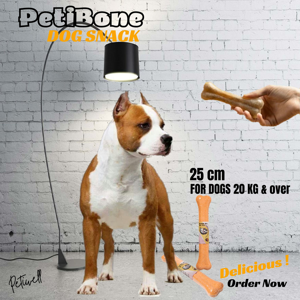 غذای تشویقی سگ پتی ول مدل اسنک استخوانی طعم مرغ PetiBone 25cm وزن 185 گرم