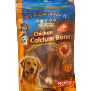 غذای تشویقی سگ نوبی مدل chicken calcium bone وزن 70 گرم