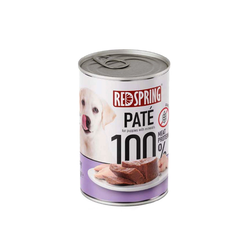 کنسرو غذای توله سگ رداسپرینگ مدل Puppy Pate وزن 400 گرم بسته 6 عددی