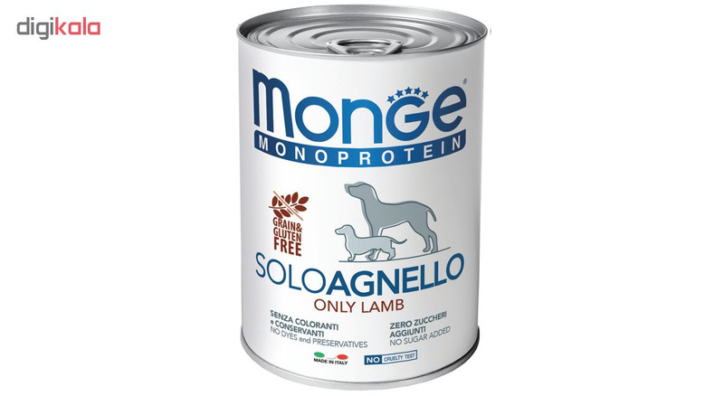 کنسرو سگ مونژ مدل Solo Lamb-14236 با طعم بره وزن 400 گرم1007807
