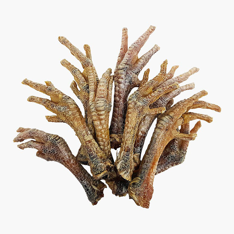 تشویقی سگ هاپومیل مدل Chicken Feet وزن 250 گرمی