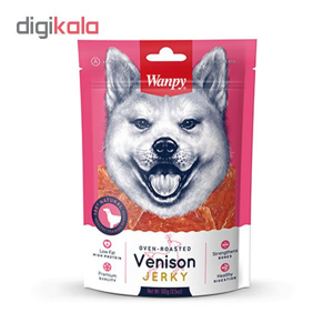 تشویقی سگ ونپی مدل Vension Jerky با طعم گوشت گوزن وزن 100 گرم