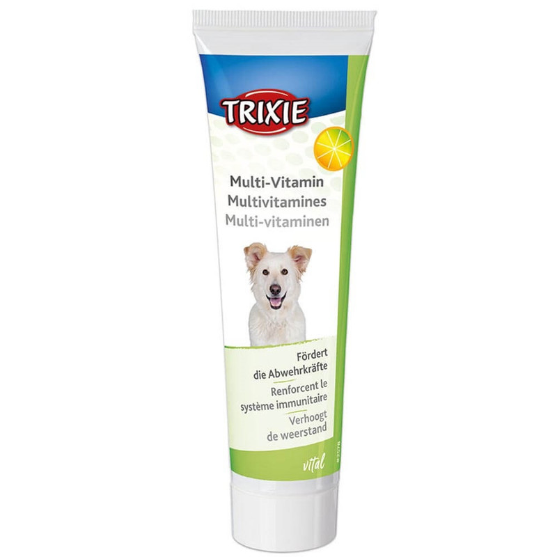 خمیرمولتی ویتامین سگ تریکسی مدل vital وزن 100 گرم