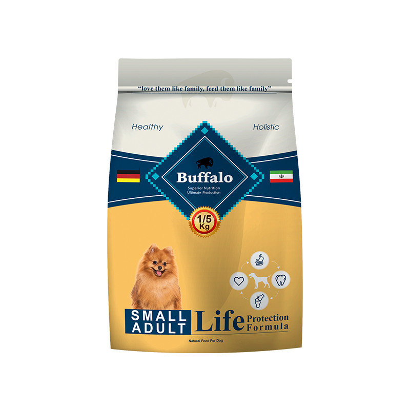 غذای خشک سگ بوفالو مدل SMALL ADULT وزن 1.5 کیلوگرم