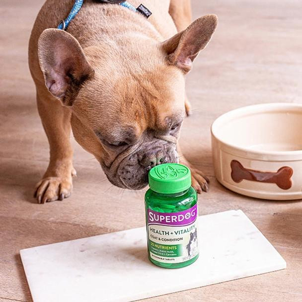 قرص مکمل سگ ویتابیوتیکس مدل SuperDog Health Vitality بسته 60 عددی