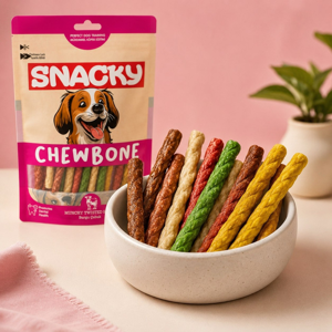 تشویقی سگ اسنکی مدل Chewbone Munchy Twisted Stick طعم گوشت گاو وزن 105 گرم