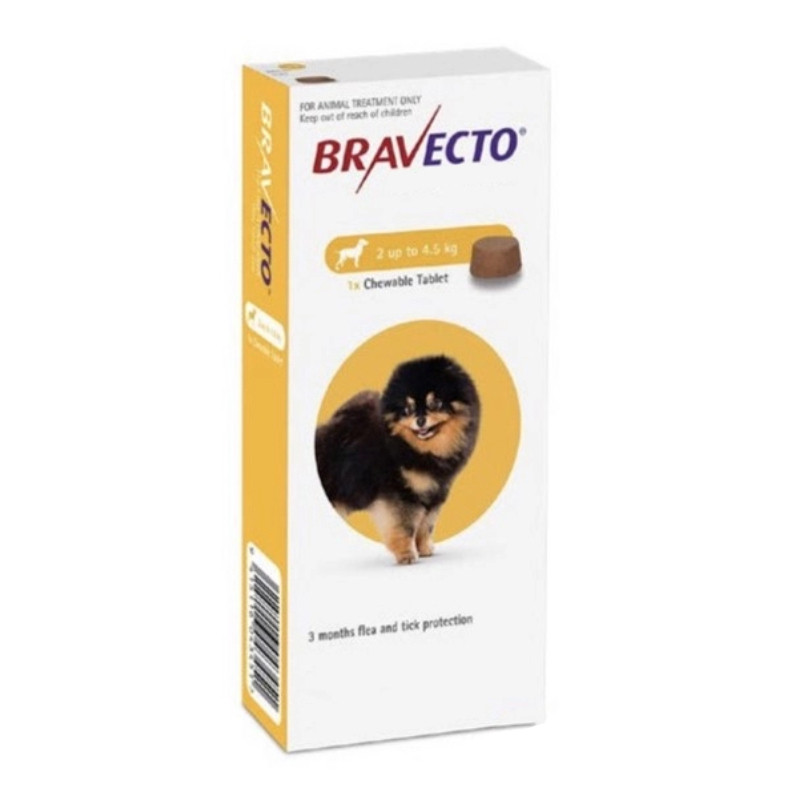 قرص ضدکک و کنه سگهای عروسکی براوکتو Flea And Tick Chew Toy Dogs وزن 250 میلی گرم