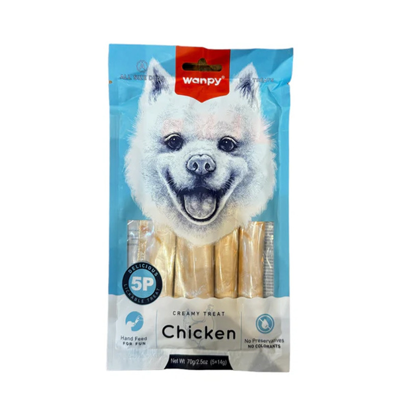 بستنی سگ ونپی مدل Creamy Treat طعم مرغ وزن ۷۰ گرم