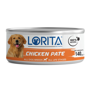 کنسرو غذای سگ لوریتا مدل CHICKEN PATE وزن 140 گرم مجموعه 2 عددی