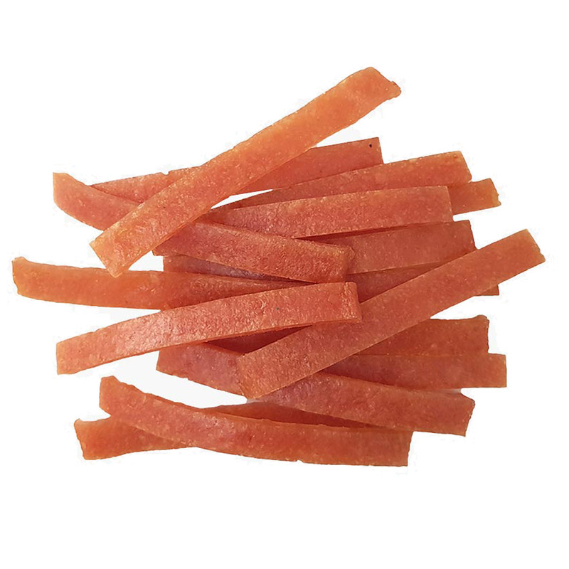 غذای تشویقی سگ هاپومیل مدل Soft Chicken Strips کد 03 وزن 100 گرم