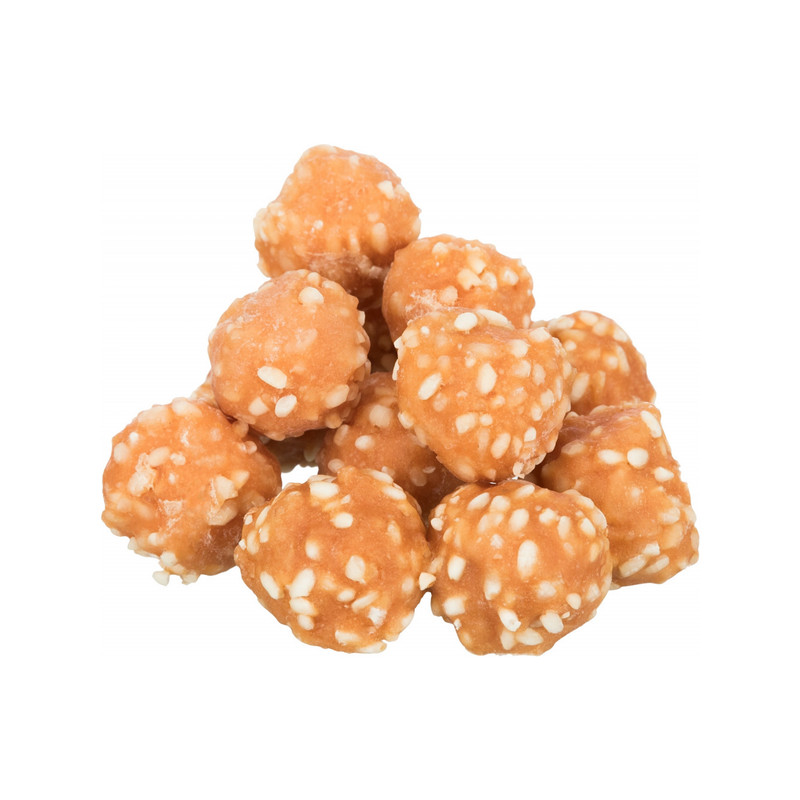 غذای تشویقی سگ تریکسی مدل Rice Chicken Balls وزن 80 گرم