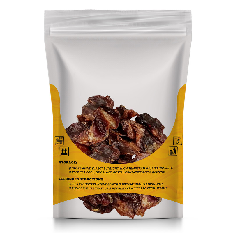 تشویقی سگ لوریتا مدل DRIED CHICKEN GIZZARDS وزن 50 گرم