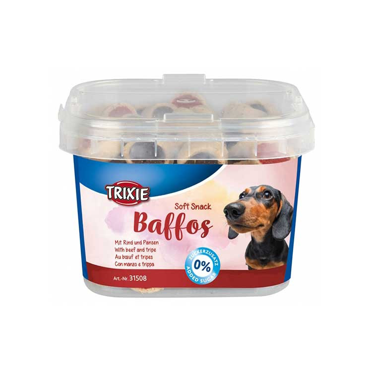 غذای تشویقی سگ تریکسی مدل ballos وزن 140 گرم